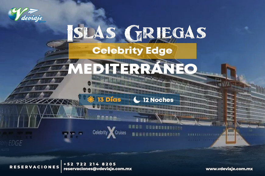 Viaje Celebrity Edge Mediterráneo - Islas Griegas