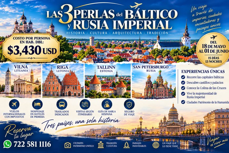 LAS 3 PERLAS DEL BALTICO Y RUSIA IMPERIAL